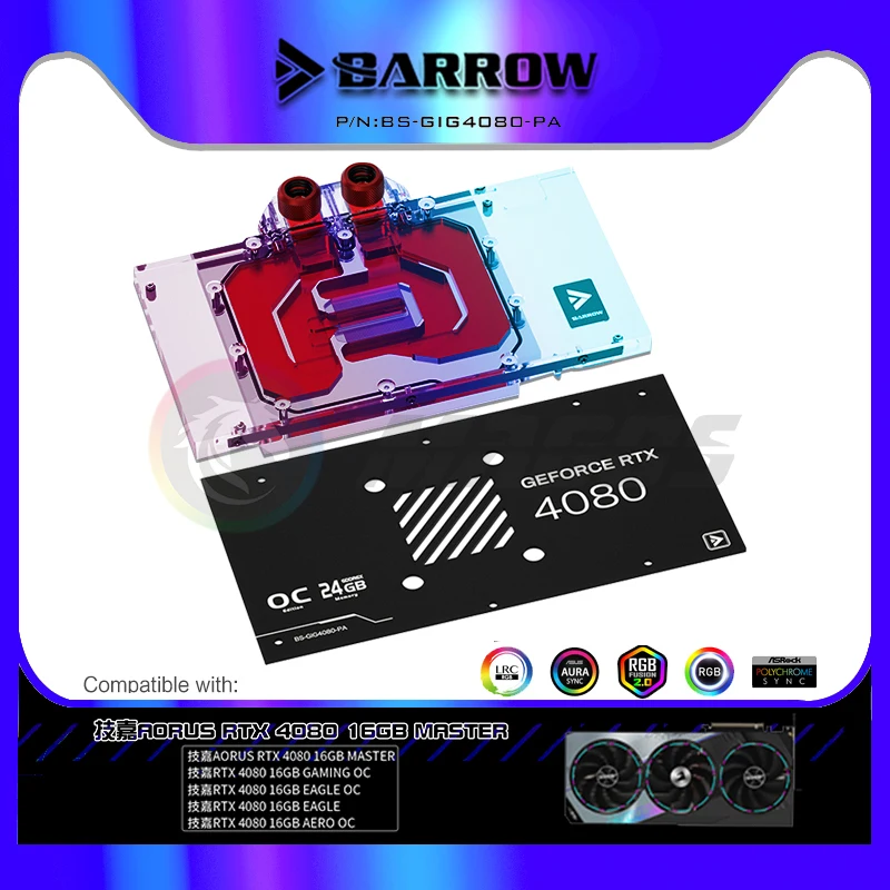 BARROW GPU Water Block for Gig - đánh giá và giá Gpu External Dock Egpu Thunderbolt 4